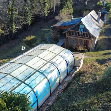 Maison Avec Piscine Au Milieu Des Bois Chalet Illartein